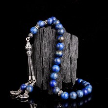 Tesbih Sepetim 925 Ayar Gümüş Ayyıldız Model Lapis Taşı Tesbih