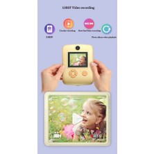 Qasul Anlık Termal Yazıcılı Dijital Çocuk Kamerası 2.0 Inç Hd Instant Photo Printer Camera