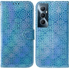 SZY Market Realme C65 4g Glitter Renkli Standı Tutucu Cüzdan Kılıf Kart Için Flip Case (Yurt Dışından)