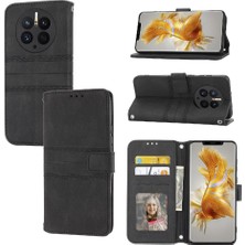 SZY Market Huawei Mate 50 Pro Için Flip Case Manyetik Kapatma Pu Deri Cüzdan Kılıf (Yurt Dışından)