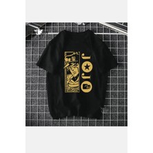 Populus Jojos Bizarre Adventure Siyah T-Shirt