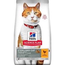 Hill's Young Sterilised Tavuklu Kısırlaştırılmış Yetişkin Kedi Maması 10 kg