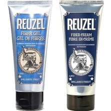 Reuzel Fiber Gel Saç Şekillendirici Jel 100ML + Fiber Cream Saç Şekillendirici Krem 100ML 2li Saç Şekillendirme Seti