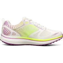 Skechers 128272-WPR Go Run Consistent Fleet Rush Kadın Beyaz Yürüyüş Koşu Spor Ayakkabı