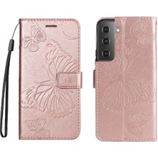 SZY Market Samsung Galaxy S22 Pu Deri Flip Kickstand Için Kılıf Kart Yuvası Standı ile (Yurt Dışından)