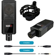 Midex MX-2020 Live Set Efektli Ses Kartı Mikrofon Stand Kayıt Canlı Yayın Seti (PC ve Telefon)