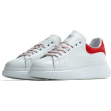 George Phoenix West Cape Beyaz Kırmızı Unisex Sneakers Spor Ayakkabı