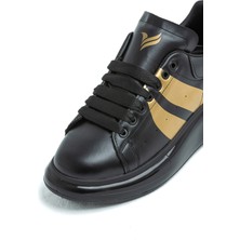 George Phoenix Old London Siyah Gold  Sneakers Spor Ayakkabı