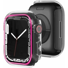 Alstrap Apple Watch Uyumlu 44MM Light Case Sert Şeffaf Kapak
