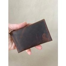 Alesta Leather El Yapımı Hakiki Deri Minimal Kartlık / Mini Cüzdan