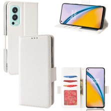 Mays Boutique Oneplus Nord 2 5g Için Kılıf Pu Deri Yan Toka Cüzdan Kart Yuvaları Tutucu (Yurt Dışından)