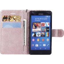 Mays Boutique Sony Xperia Z3 Mini Yüksek Kaliteli Deri Klasik Düz Renk Için Flip Case (Yurt Dışından)