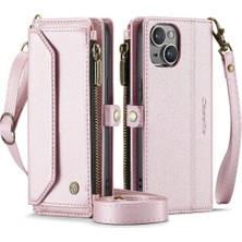 Mays Boutique Iphone 14 Için Crossbody Durumda Kart Tutucu Kılıf Cüzdan Fermuar Faturaları Yuvası Için (Yurt Dışından)