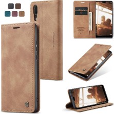 Mays Boutique Huawei P20 Vintage Pu Deri Cüzdan Manyetik Kapatma Kılıf Için Flip Case (Yurt Dışından)