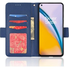 Mays Boutique Oneplus Nord 2 5g Için Kılıf Pu Deri Yan Toka Cüzdan Kart Yuvaları Tutucu (Yurt Dışından)