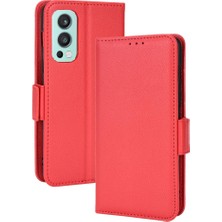 Mays Boutique Oneplus Nord 2 5g Için Kılıf Pu Deri Yan Toka Cüzdan Kart Yuvaları Tutucu (Yurt Dışından)