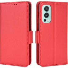 Mays Boutique Oneplus Nord 2 5g Için Kılıf Pu Deri Yan Toka Cüzdan Kart Yuvaları Tutucu (Yurt Dışından)