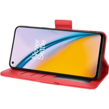 Mays Boutique Oneplus Nord 2 5g Için Kılıf Pu Deri Yan Toka Cüzdan Kart Yuvaları Tutucu (Yurt Dışından)