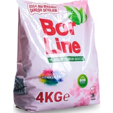 Borline Bor Line Matik Toz Çamaşır Deterjanı 12KG (Renkliler Için) 78 Yıkama (3pk*4kg)