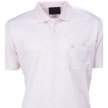 Oppland Erkek Pamuklu Merserize Kumaş T-Shirt Polo Yaka Kısa Kollu Nokta Desenli Tam Kalıp