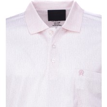 Oppland Erkek Pamuklu Merserize Kumaş T-Shirt Polo Yaka Kısa Kollu Nokta Desenli Tam Kalıp