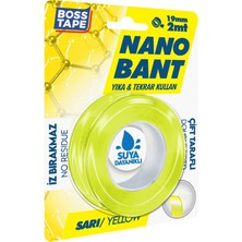 Boss Tape 2 Metre Çok Güçlü Çift Taraflı Nano Bant Sarı