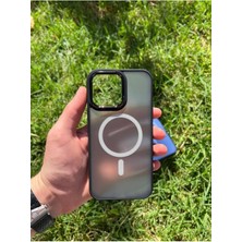 Miscase Iphone 15 Pro Max Magsafe Uyumlu Mat Krom Telefon Kılıfı