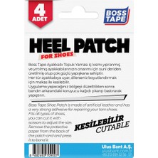 Boss Tape Ayakkabı Topuk Yaması Kendinden Yapışkanlı Ayakkabı Tamir Bandı Siyah