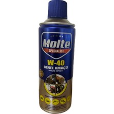 Molte W-40 Pas Sökücü Yağlayıcı Korozyon Önleyici Koruyucu Silah Temizleme Spreyi Çok Amaçlı Multi Sprey 400 ml