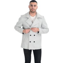 Cengiz Inler Kısa Kruvaze Erkek Kaşe Kaban