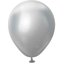 Balonevi Metalik Balon Gümüş 5 Inc 12 cm 10'lu