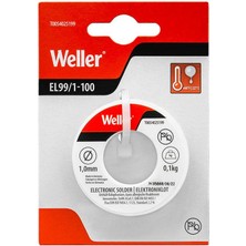 Weller EL99/1-100 Kurşunsuz Lehim Teli SN99.3CU0.7, 1 mm, 100 Gr (T0054025199)