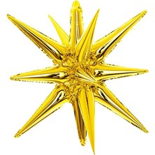 Parti Adresi Kutup Yıldızı Folyo Balon Parti Balonu Altın 60 cm