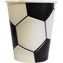 Parti Adresi Futbol Temalı Bardak Doğum Günü Karton Parti Bardağı 8'li