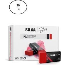 Silka Art.59 Ruby Kırmızı Sınav Silgisi 30'lu