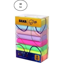 Silka Curved Rainbow 8 Li Silgi 30'lu