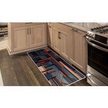 Colorix Carpet Kaymaz Taban Tezgah Önü Mutfak Paspası 75X150 cm No: 943