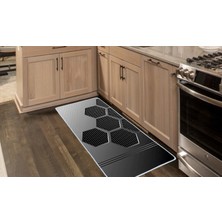 Colorix Carpet Kaymaz Taban Tezgah Önü Mutfak Paspası 75X150 cm No: 1163