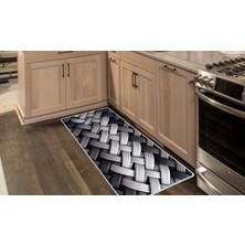 Colorix Carpet Kaymaz Taban Tezgah Önü Mutfak Paspası 75X150 cm No: 962