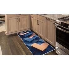 Colorix Carpet Kaymaz Taban Tezgah Önü Mutfak Paspası 75X150 cm No: 967