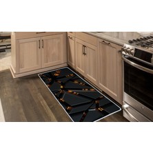 Colorix Carpet Kaymaz Taban Tezgah Önü Mutfak Paspası 75X150 cm No: 1536