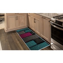 Colorix Carpet Kaymaz Taban Tezgah Önü Mutfak Paspası 75X150 cm No: 753