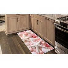 Colorix Carpet Kaymaz Taban Tezgah Önü Mutfak Paspası 75X150 cm No: 1348