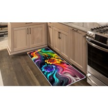 Colorix Carpet Kaymaz Taban Tezgah Önü Mutfak Paspası 75X150 cm No: 1172