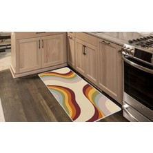 Colorix Carpet Kaymaz Taban Tezgah Önü Mutfak Paspası 75X150 cm No: 1025