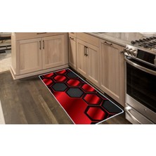 Colorix Carpet Kaymaz Taban Tezgah Önü Mutfak Paspası 75X150 cm No: 842