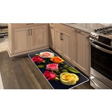 Colorix Carpet Kaymaz Taban Tezgah Önü Mutfak Paspası 75X150 cm No: 851