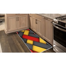 Colorix Carpet Kaymaz Taban Tezgah Önü Mutfak Paspası 75X150 cm No: 932