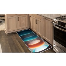 Colorix Carpet Kaymaz Taban Tezgah Önü Mutfak Paspası 75X150 cm No: 984