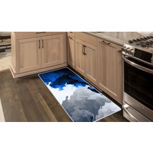 Colorix Carpet Kaymaz Taban Tezgah Önü Mutfak Paspası 75X150 cm No: 1288